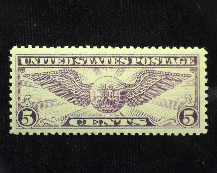 #C12 5c Winged Globe Mint Xf NH Choice large margin stamp. - US Stamp