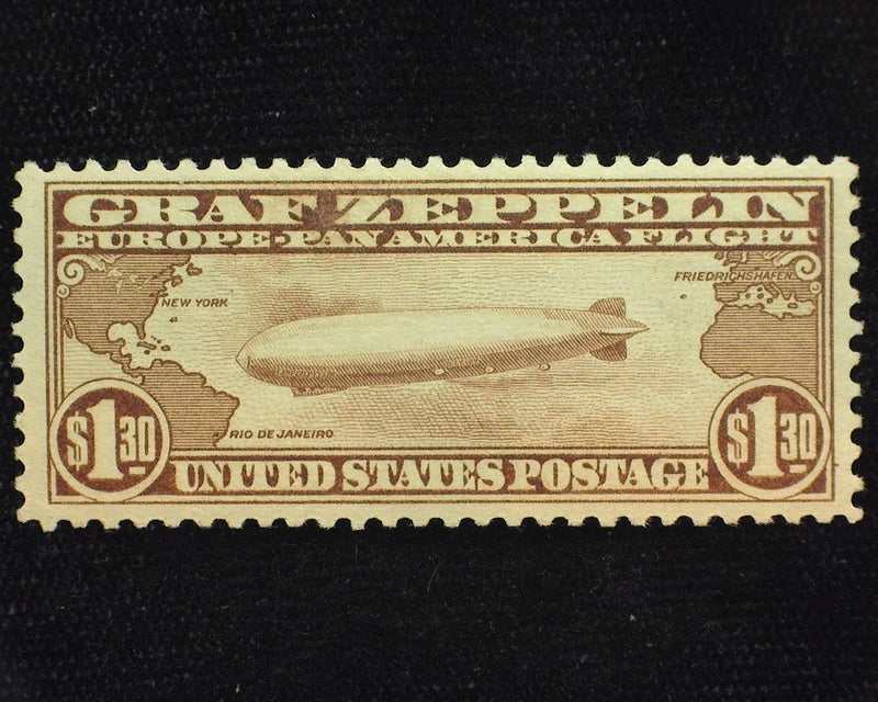 #C14 $1.30 Zeppelin Very choice fresh stamp. Mint Xf NH - US Stamp