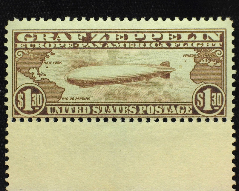 #C14 $1.30 Zeppelin Fresh margin copy. Mint F NH - US Stamp