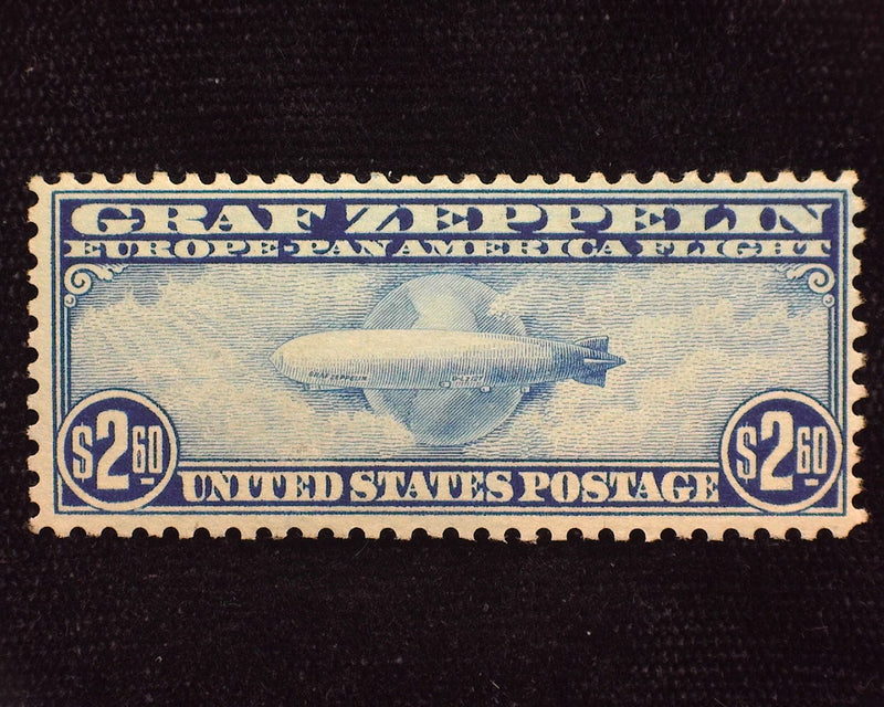 #C15 $2.60 Zeppelin Small natural ungummed at top. Mint F NH - US Stamp