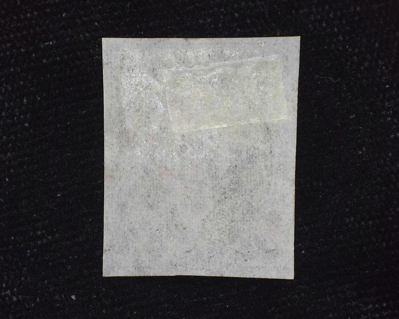 #2 10c Imperforate 3 margin stamp. Pin head thin. Intense color and faint cancel. Great appearing. Fine Used - US Stamp