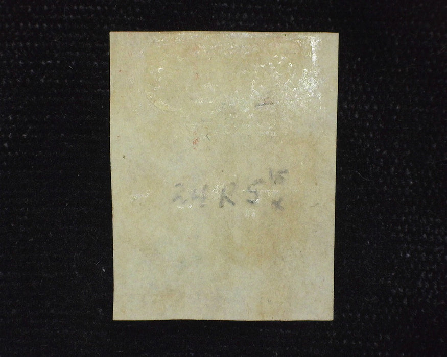 #10 3 3/4 margin stamp with great color and faint blue grid cancel. Mint F/Vf - US Stamp