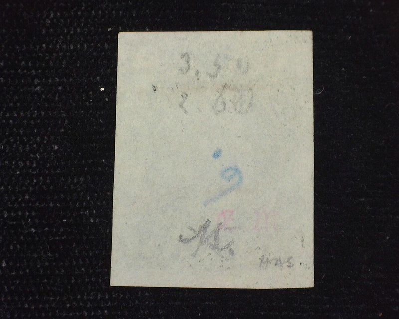 #14 Fresh 4 margin stamp with very faint cancel. Choice. Used Vf - US Stamp