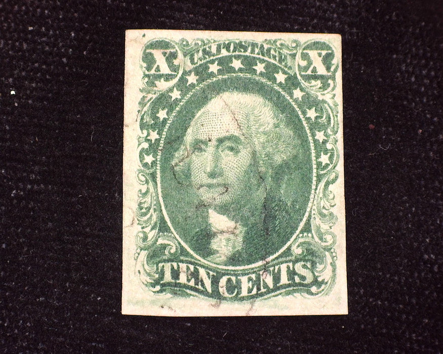 #14 Fresh 4 margin stamp with very faint cancel. Choice. Used Vf - US Stamp