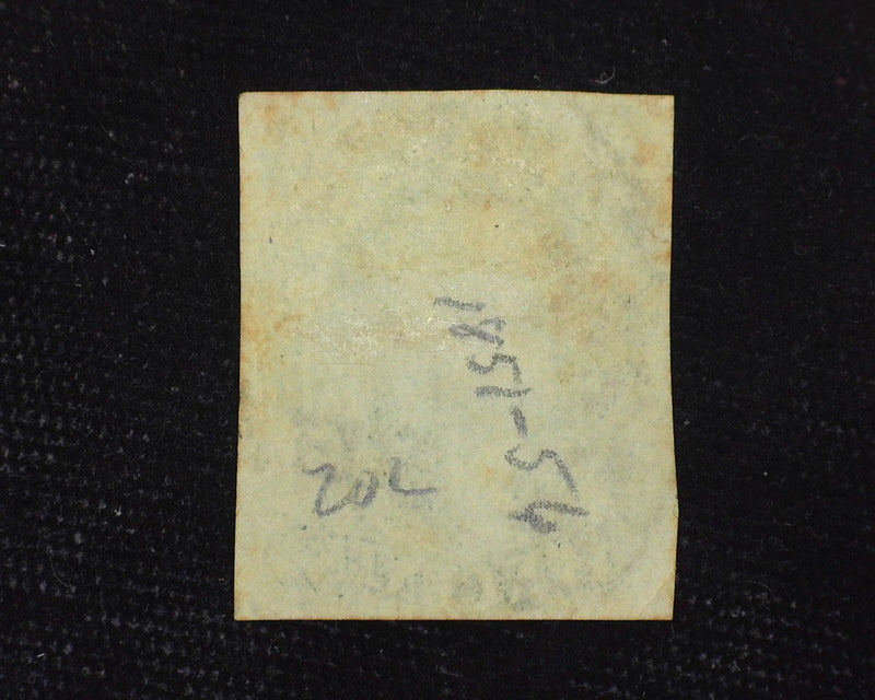 #14 3 1/2 margin stamp with deep intense color. Used F - US Stamp