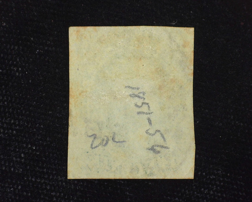 #14 3 1/2 margin stamp with deep intense color. Used F - US Stamp