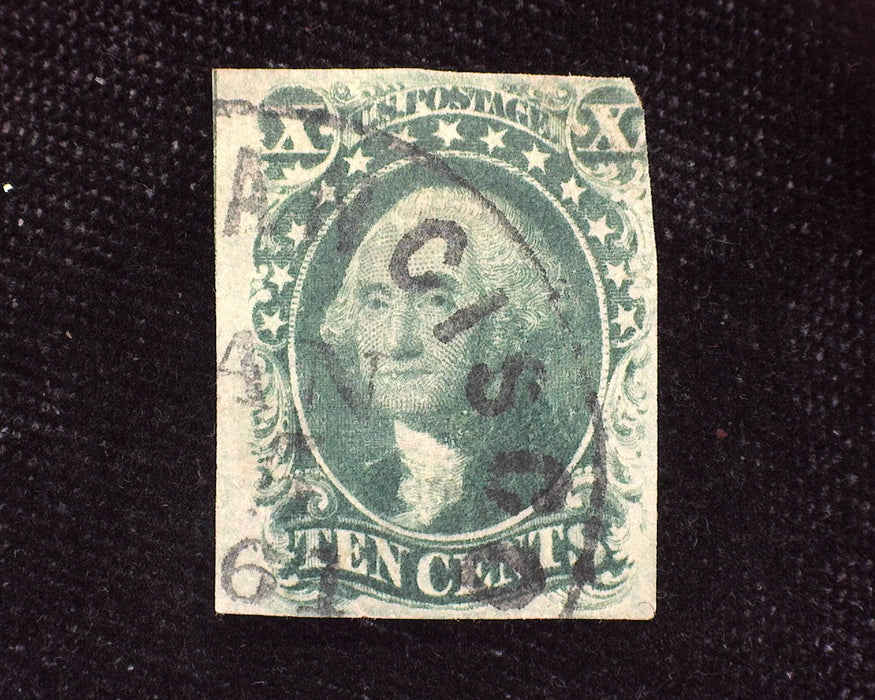 #15 3 1/2 margins, pin head thin, good color. Used F/Vf - US Stamp