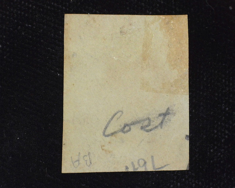 #15 4 margin stamp on a peace close at right. Good color and faint cancel. VF Used - US Stamp