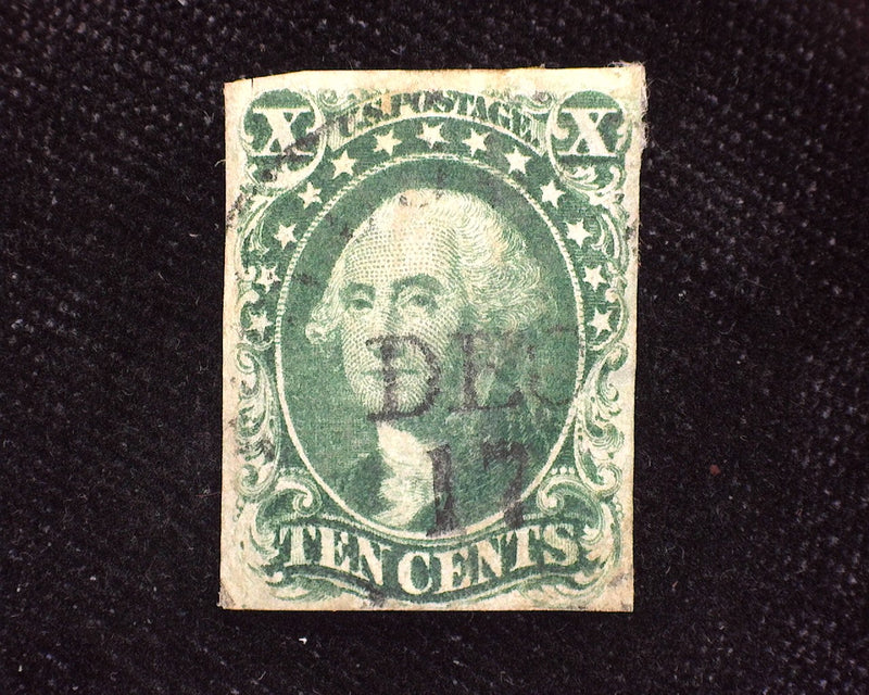 #13 Rich color stamp with faint face free cancel, choice. Vf Used - US Stamp