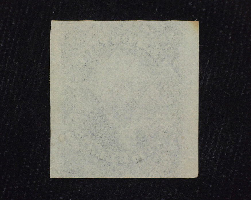 #17 3 full margin and cut along frame line at bottom, 2 "Huge" sheet margins intense color, Faint Pen cancel. Used Vf - US Stamp