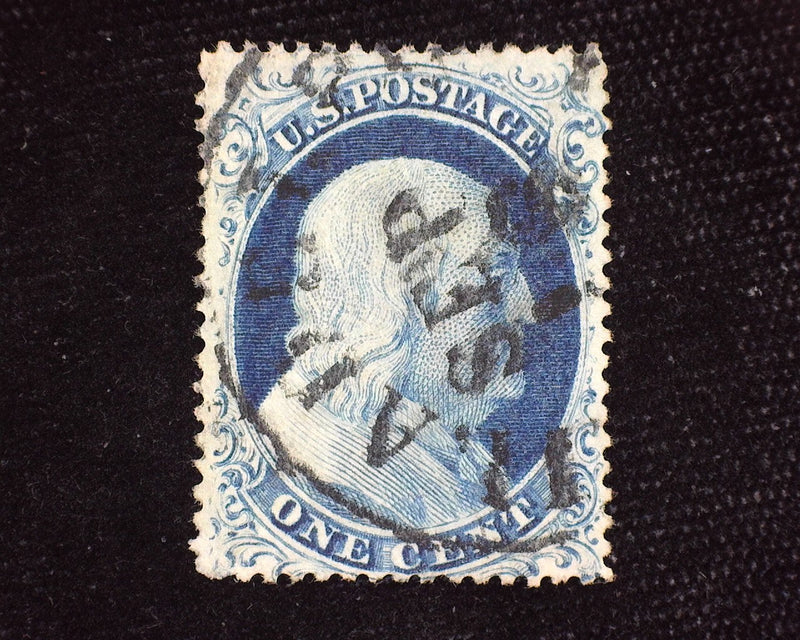 #23 Deep rich color very faint corner perf crease lower left. F/Vf Used - US Stamp