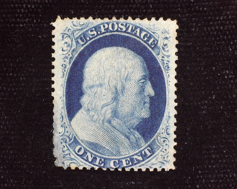 #24 Deep rich color. Tiny corner thin. Mint Vf No gum - US Stamp