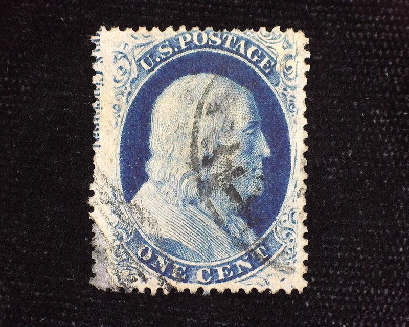 #24 Part of margin imprint shows. Thin. Used F/Vf - US Stamp