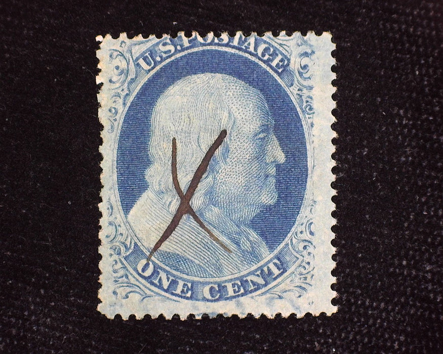 #24 Pen cancel. Used F - US Stamp