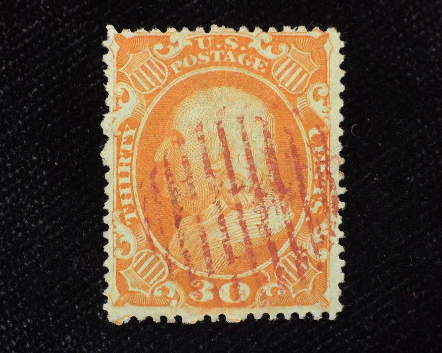 #38 Brilliant color with magenta grid cancel. Very choice Used F/Vf - US Stamp