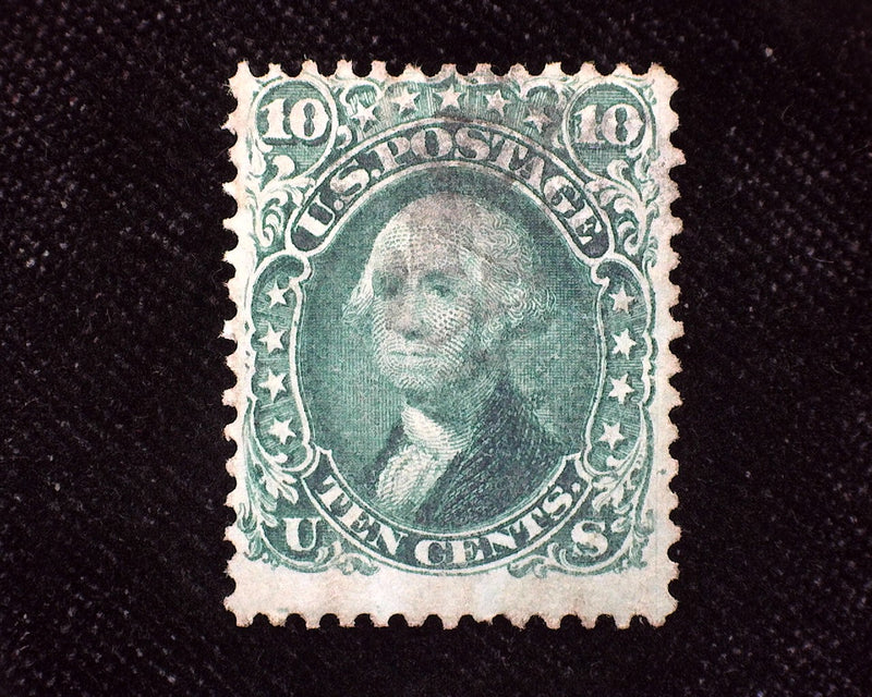 #68 Rich color and very faint cancel. F Used - US Stamp