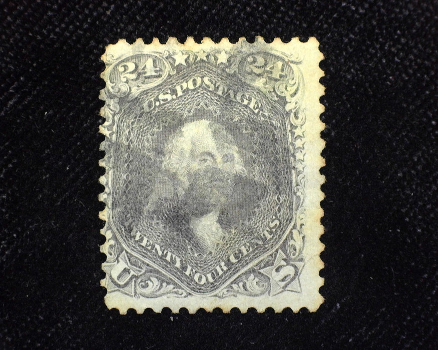 #70 Fresh stamp with diagonal crease. Used F - US Stamp