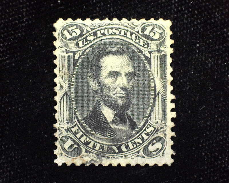 #77 Pin point thin. Faint cancel with intense color. F/Vf Used - US Stamp