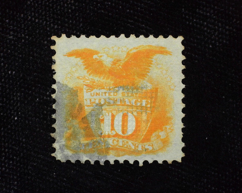#116 Brilliant color stamp. Face free cork cancel. Choice. Vf/Xf Used - US Stamp