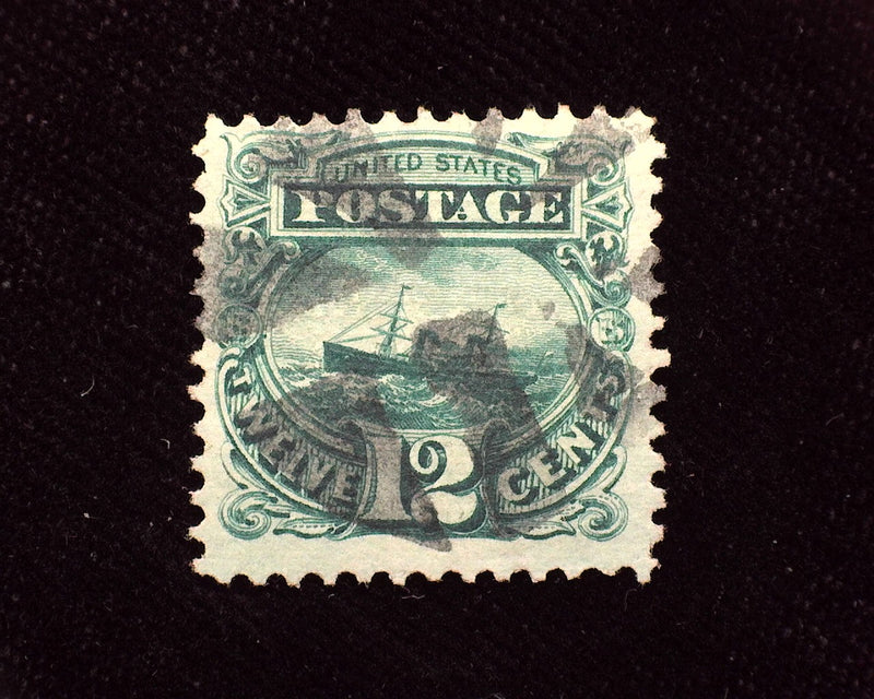 #117 Deep dark rich color, black cork cancel. VF Used - US Stamp