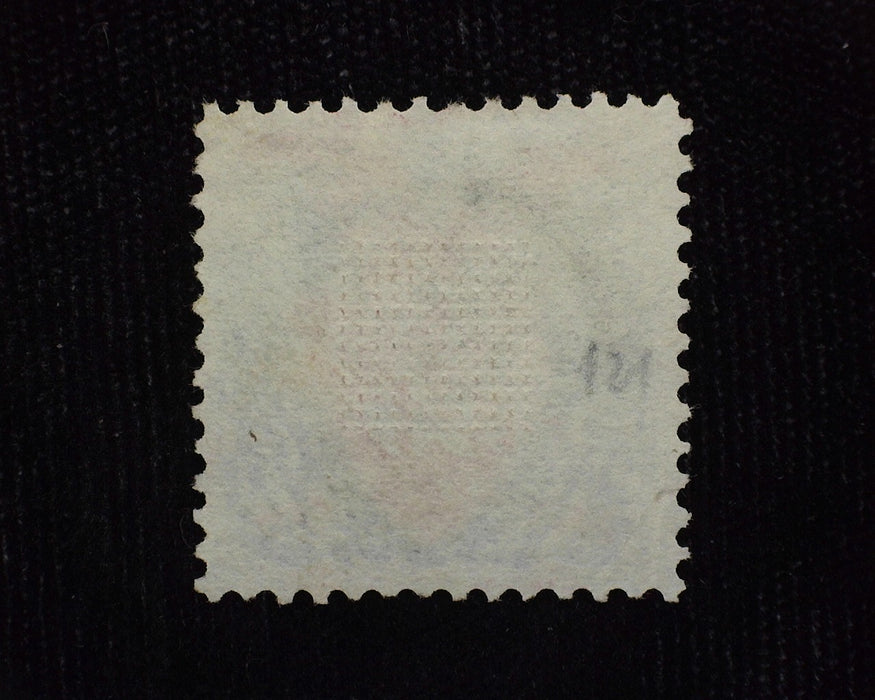 #121 Outstanding color and freshness. Black target cancel, A beauty! Used Vf/Xf - US Stamp