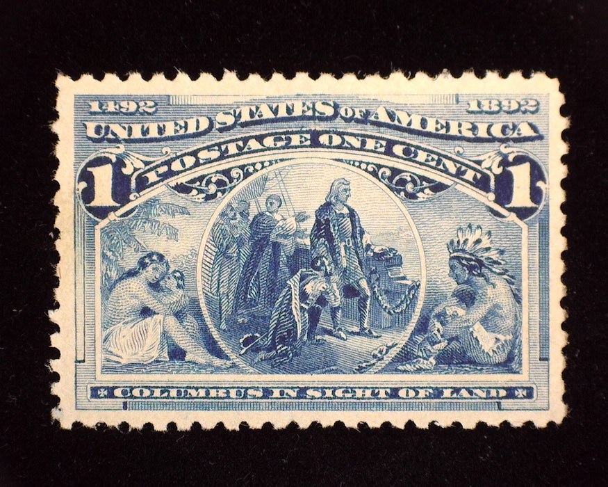#230. 1 cent Columbian Mint XF NH Fresh & Choice. - US Stamp