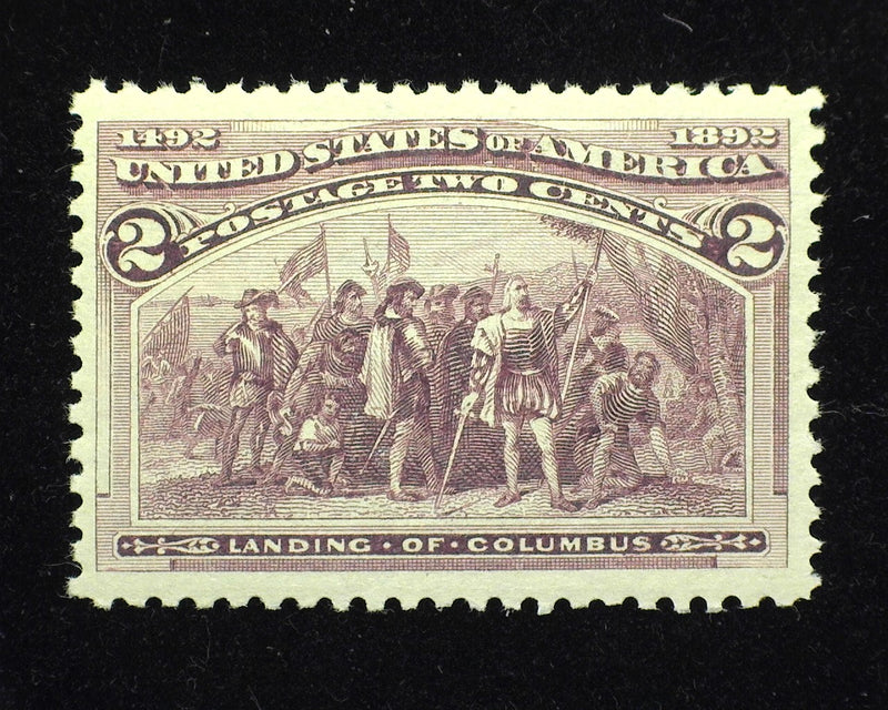 #231 2c Columbian. Fresh & Choice large margin stamp. Mint VF/XF NH - US Stamp