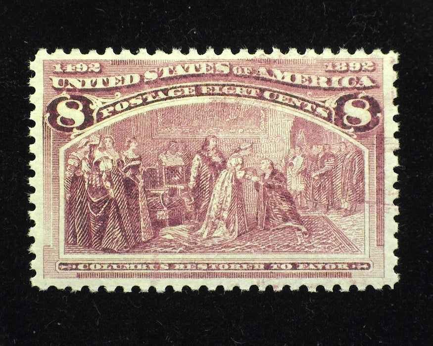 #236. 8 cent Columbian. Mint VF/XF+ NH Fresh & Choice. - US Stamp