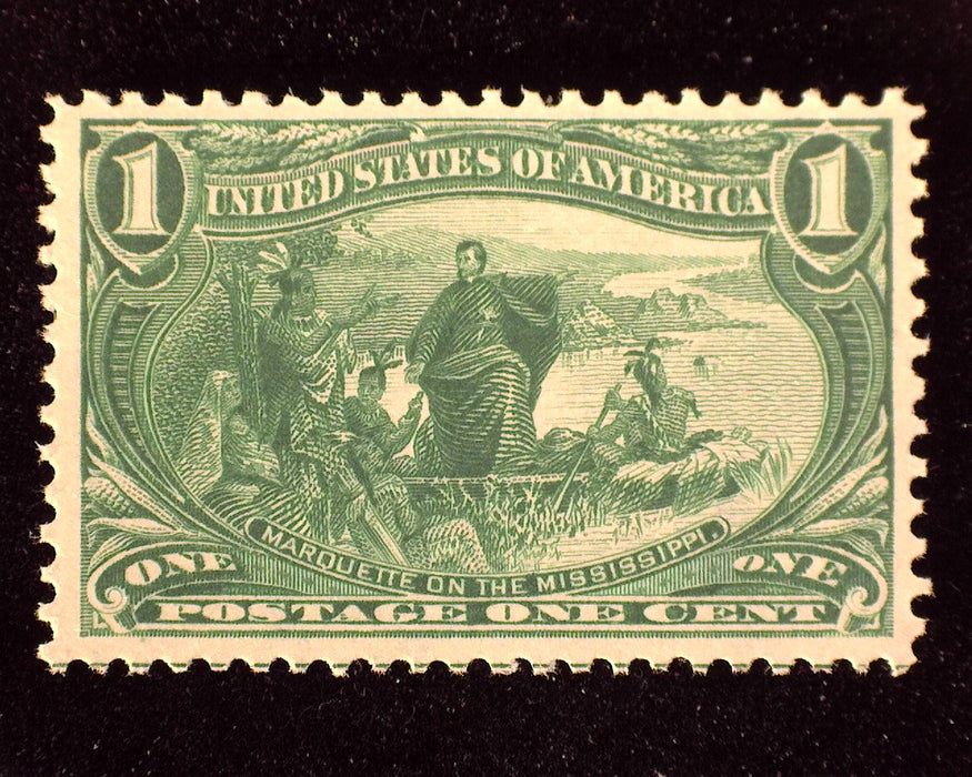 #285 1 cent Trans Mississippi. Mint VF/XF NH Fresh and choice. - US Stamp