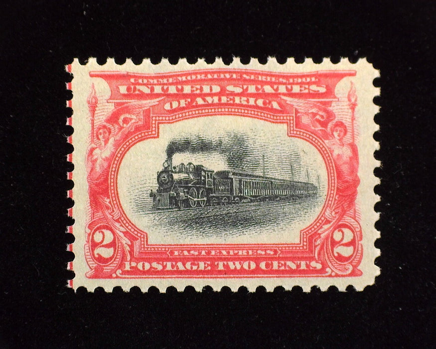 #295 2 cent Pan American Mint Xf NH Choice "Huge" margin stamp. - US Stamp