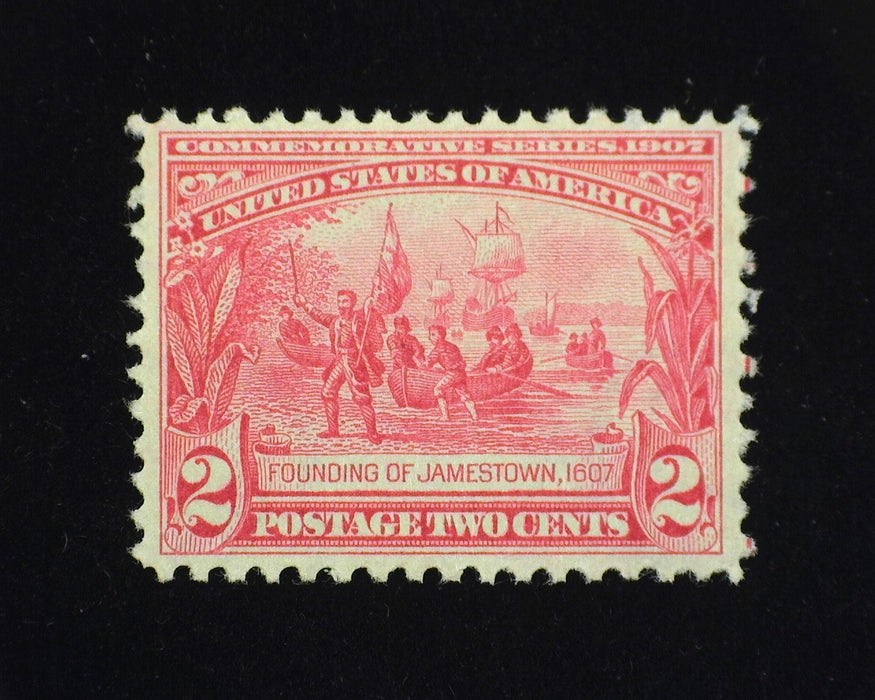 #329 2 cent Jamestown Mint Vf/Xf NH - US Stamp