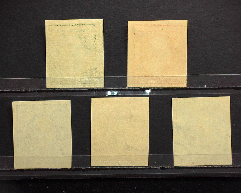 #343 - 347 1908 Issue Imperforate Outstanding set. Mint Sup NH - US Stamp