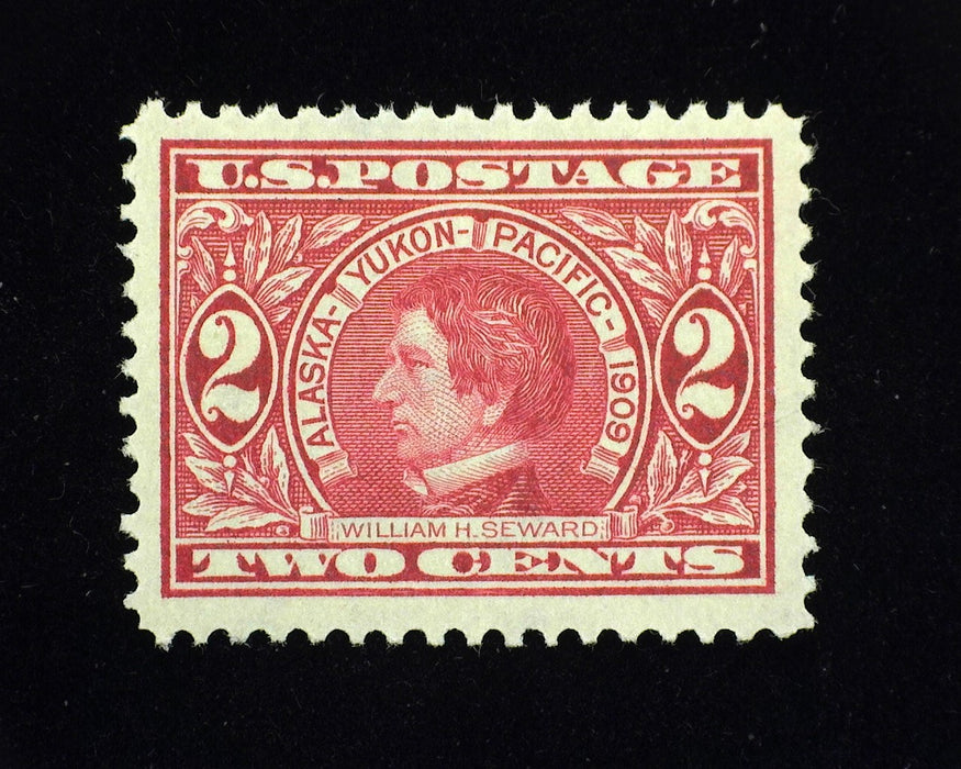 #370. 2 cent Alaska Yukon. Mint Xf/Sup NH Outstanding "Jumbo" margin stamp. A beauty! - US Stamp