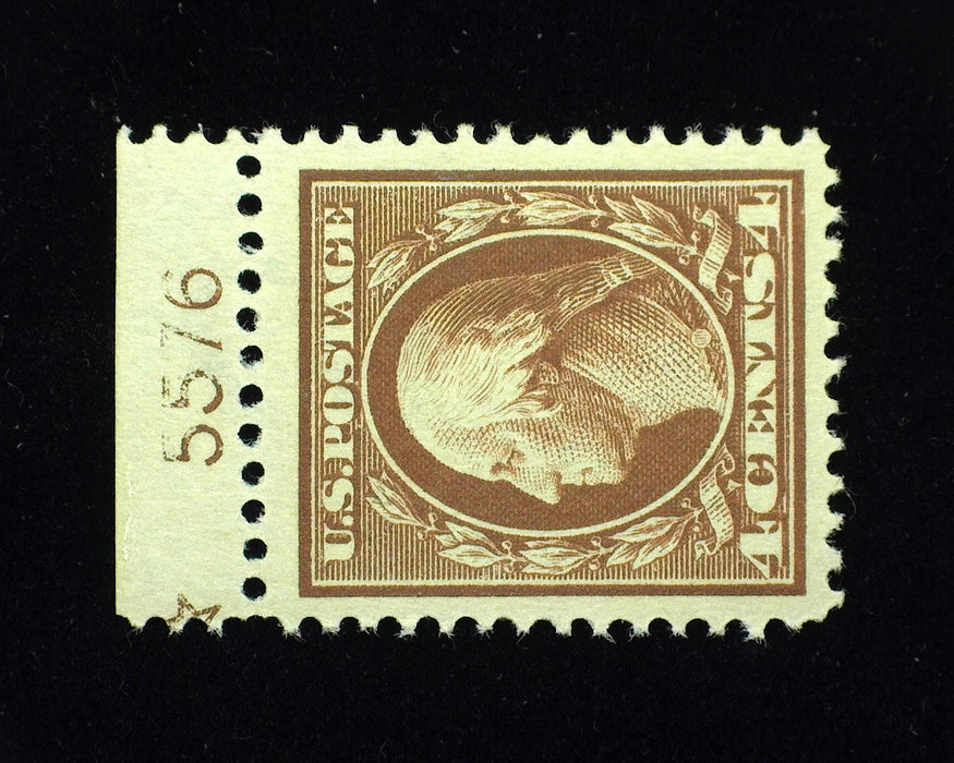 #377. Mint Xf/Sup NH Choice large margin. PL# single. - US Stamp