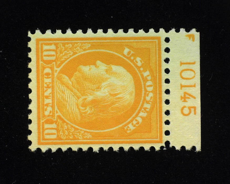 #510.  Xf NH Choice Plate # single. - US Stamp