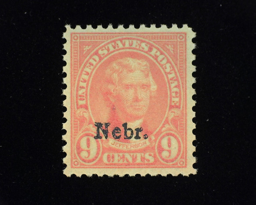 #678. 9 cent Nebr. Xf Mint NH Choice. - US Stamp