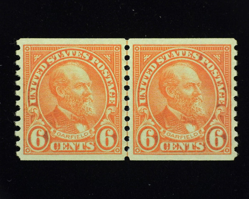 #723. Xf Mint NH Outstanding joint line pair, radiant color. - US Stamp