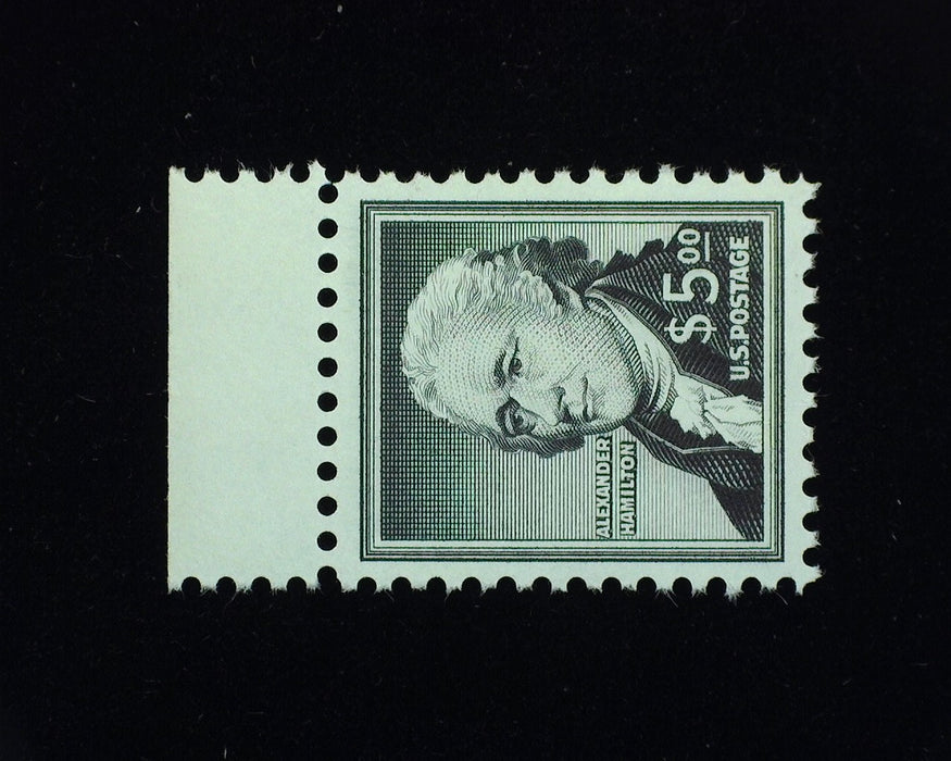#1053 5,00 Hamilton Sup Mint NH Outstanding "Huge" margin stamp. A Gem! - US Stamp