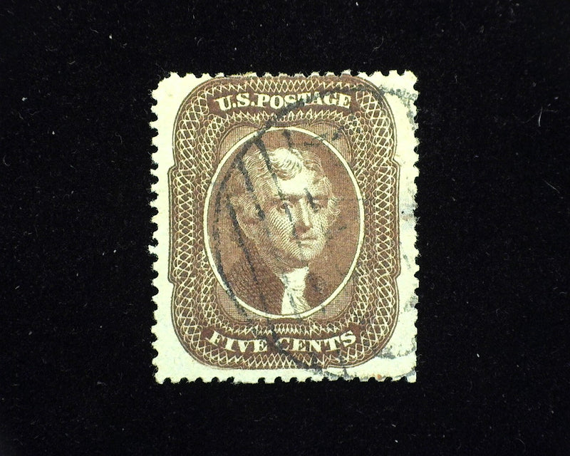 #30A. Used F/Vf Fresh stamp with pin head thin. - US Stamp