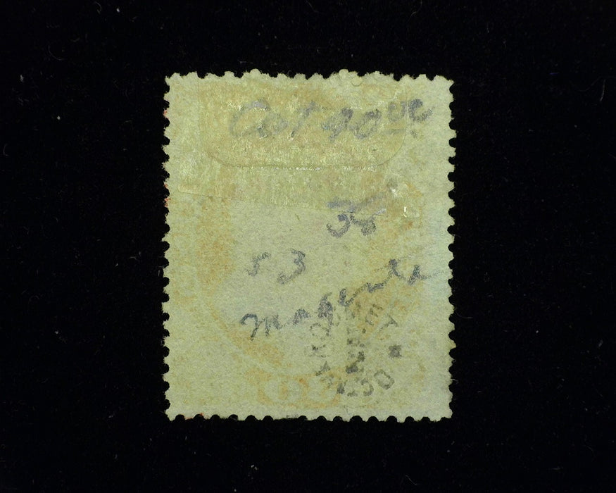 #38. Used F Good color, red grid cancel. - US Stamp