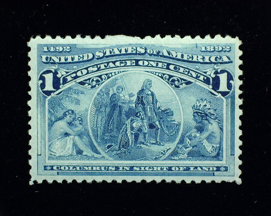 #230. 1c Columbian Mint Xf NH Fresh and choice. - US Stamp