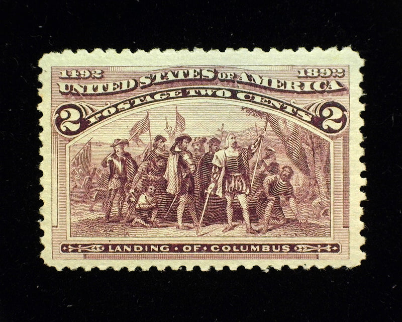 #231 2c Columbian Choice large margin stamp. Mint Vf/Xf NH - US Stamp