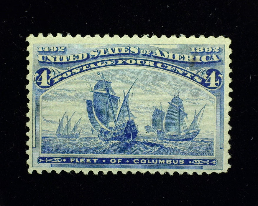 #233. 4c Columbian Mint Vf NH Great color. - US Stamp