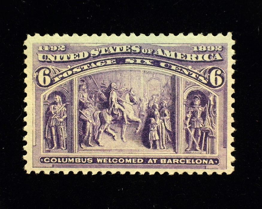 #235. 6c Columbian Mint Vf NH Fresh and choice. - US Stamp