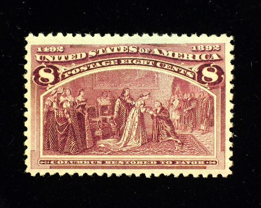 #236. 8c Columbian Mint Vf/Xf NH Fresh and choice. - US Stamp