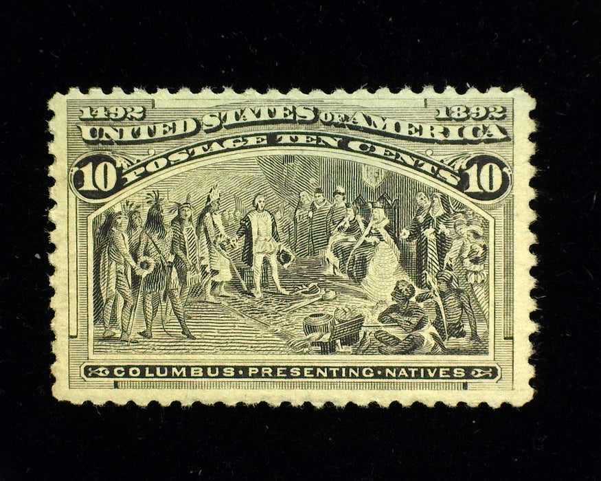 #237. 10c Columbian Mint F/Vf NH Great color. - US Stamp