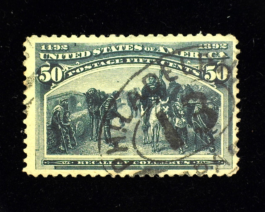 #240. 50c Columbian Used F/Vf  - US Stamp