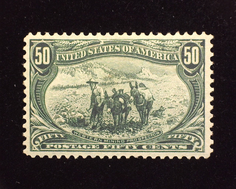 #291 50c Trans Mississippi Fresh rich color stamp with equal margins. 1-93 PFC Choice. Mint VF/XF+ H - US Stamp