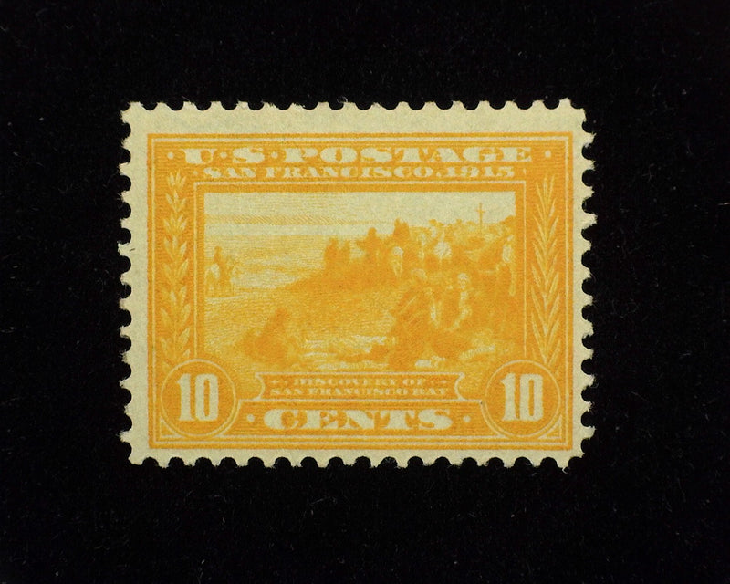 #400 10c Panama Pacific  Mint F/VF H Brilliant color. -  US Stamp