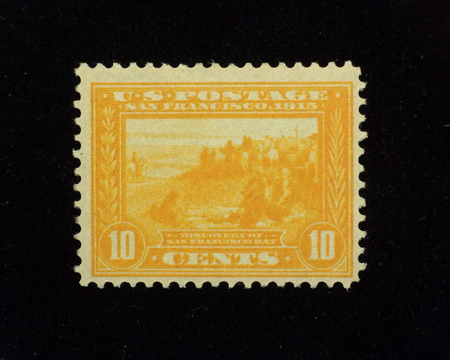 #400 10c Panama Pacific  Mint F/VF H Brilliant color. -  US Stamp